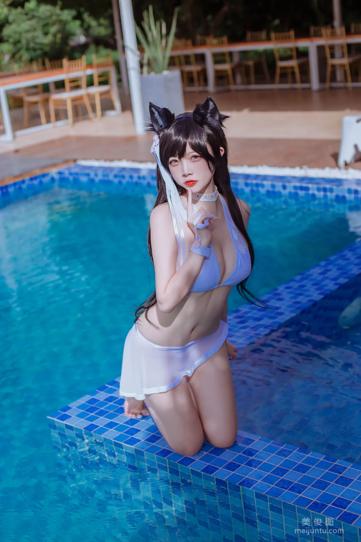 [网红COSER] 二佐Nisa - 犬之眷之碧蓝爱宕 泳装 写真集7