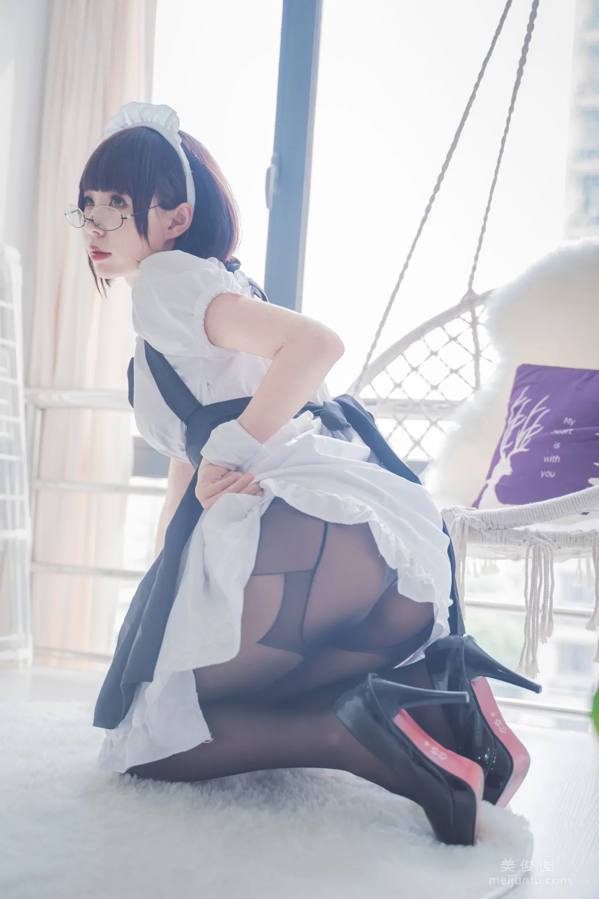 [Web Idols] Xiyuan Sinan Ge, Black Stockings Photo Set photo 18