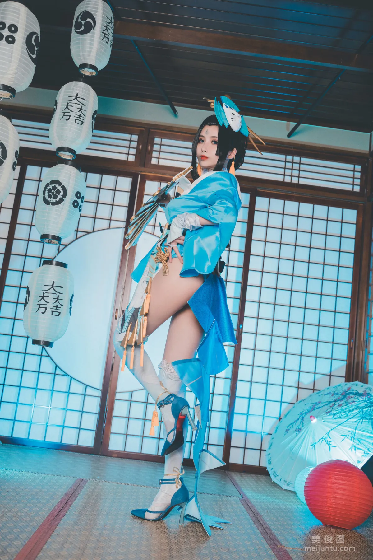 [Web Celebrity COSER] rioko Liang Liangzi - Mai Shiranui Charm Photo Set photo 15