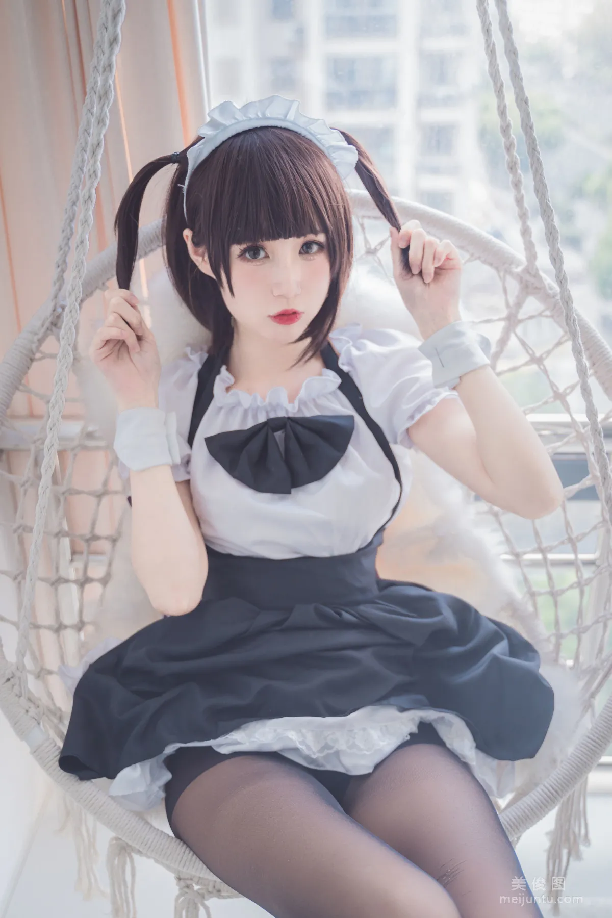 [Web Idols] Xiyuan Sinan Ge, Black Stockings Photo Set photo 17