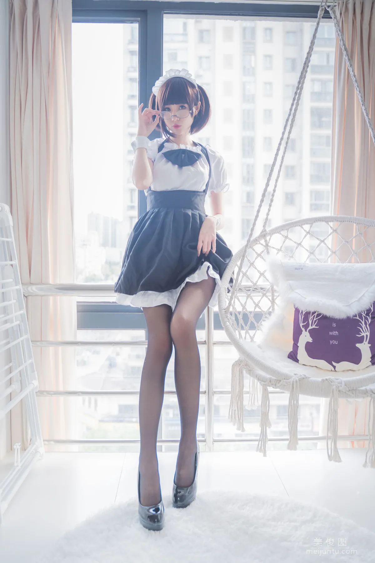 [Web Idols] Xiyuan Sinan Ge, Black Stockings Photo Set photo 9