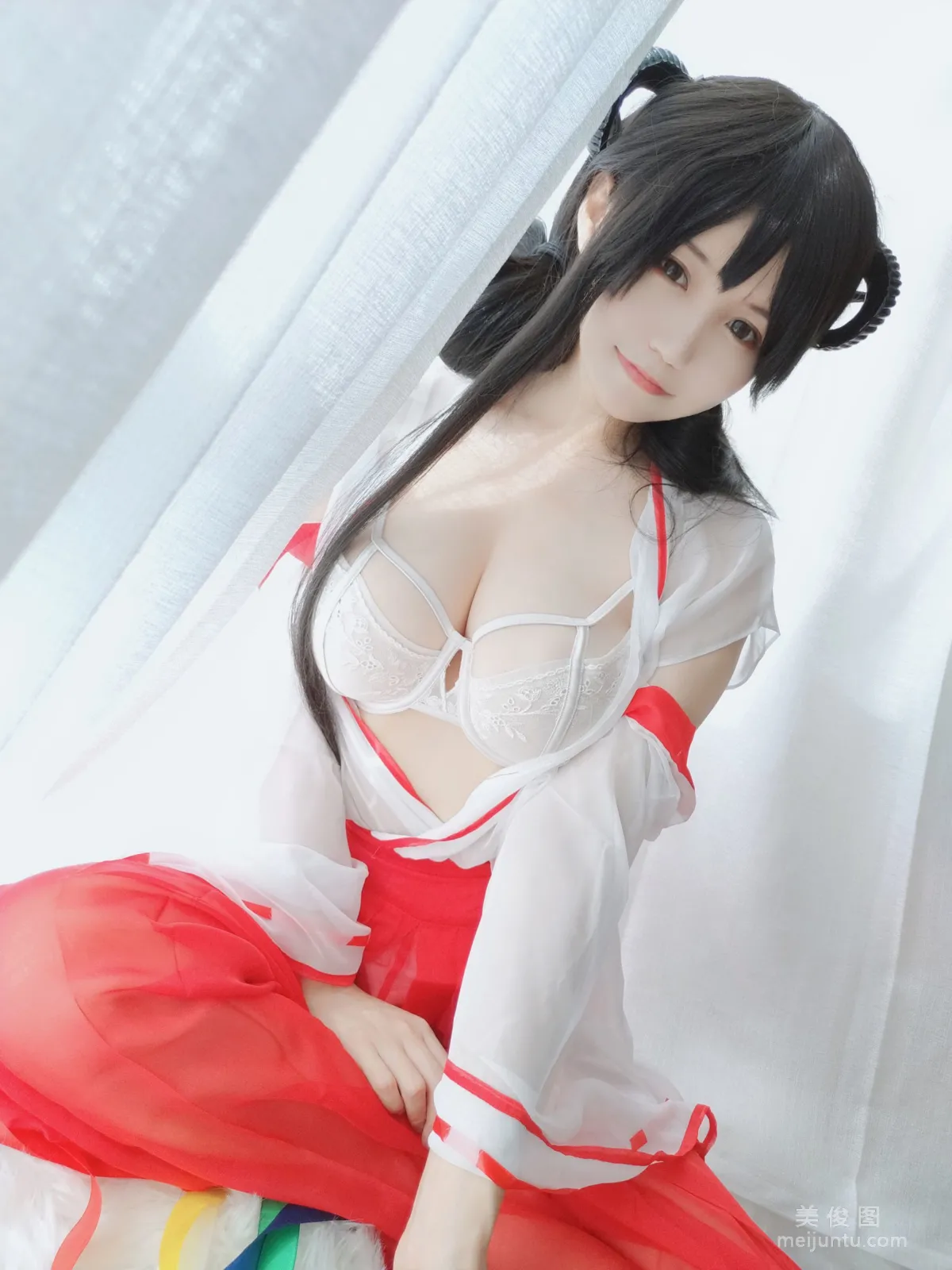 [Web Idols COSER] Anime Blogger Xiaocang Qiandai w - Shrine Maiden Photo Set photo 17