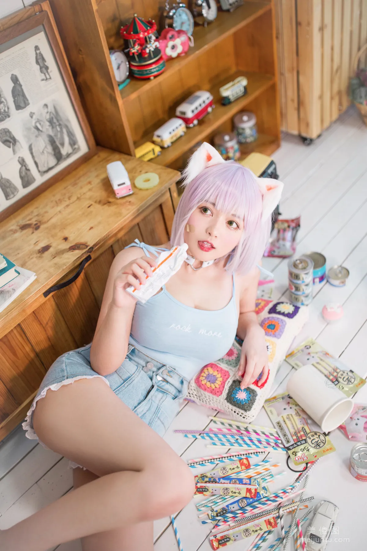 [Web Idols] Heimaomao OvO, Cat Raising Mini Class Photo Set photo 20