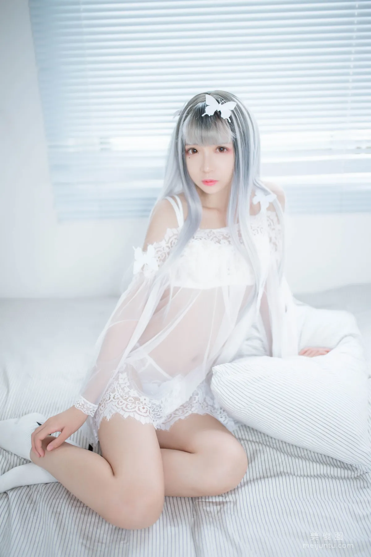 [网红COSER] 疯猫ss - 透明白纱 写真集24