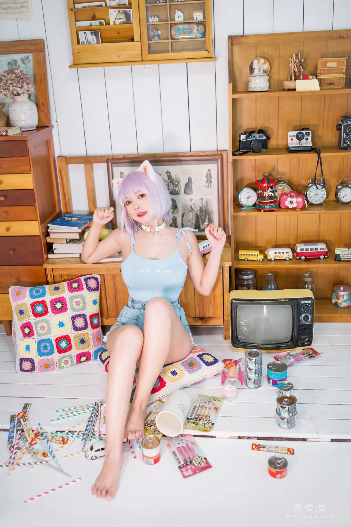 [Web Idols] Heimaomao OvO, Cat Raising Mini Class Photo Set photo 16