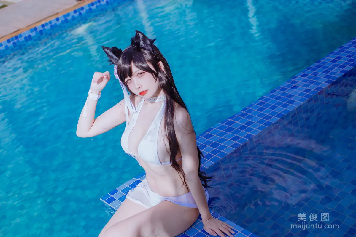 [网红COSER] 二佐Nisa - 犬之眷之碧蓝爱宕 泳装 写真集18