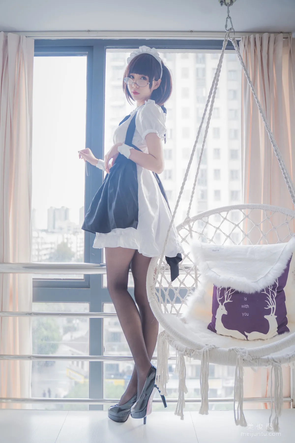 [Web Idols] Xiyuan Sinan Ge, Black Stockings Photo Set photo 3