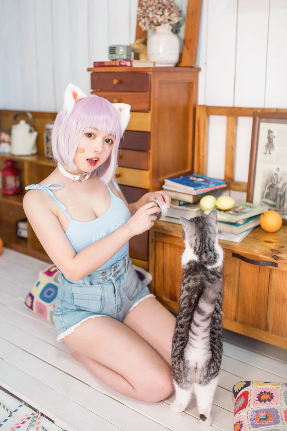 [Web Idols] Heimaomao OvO, Cat Raising Mini Class Photo Set photo 6