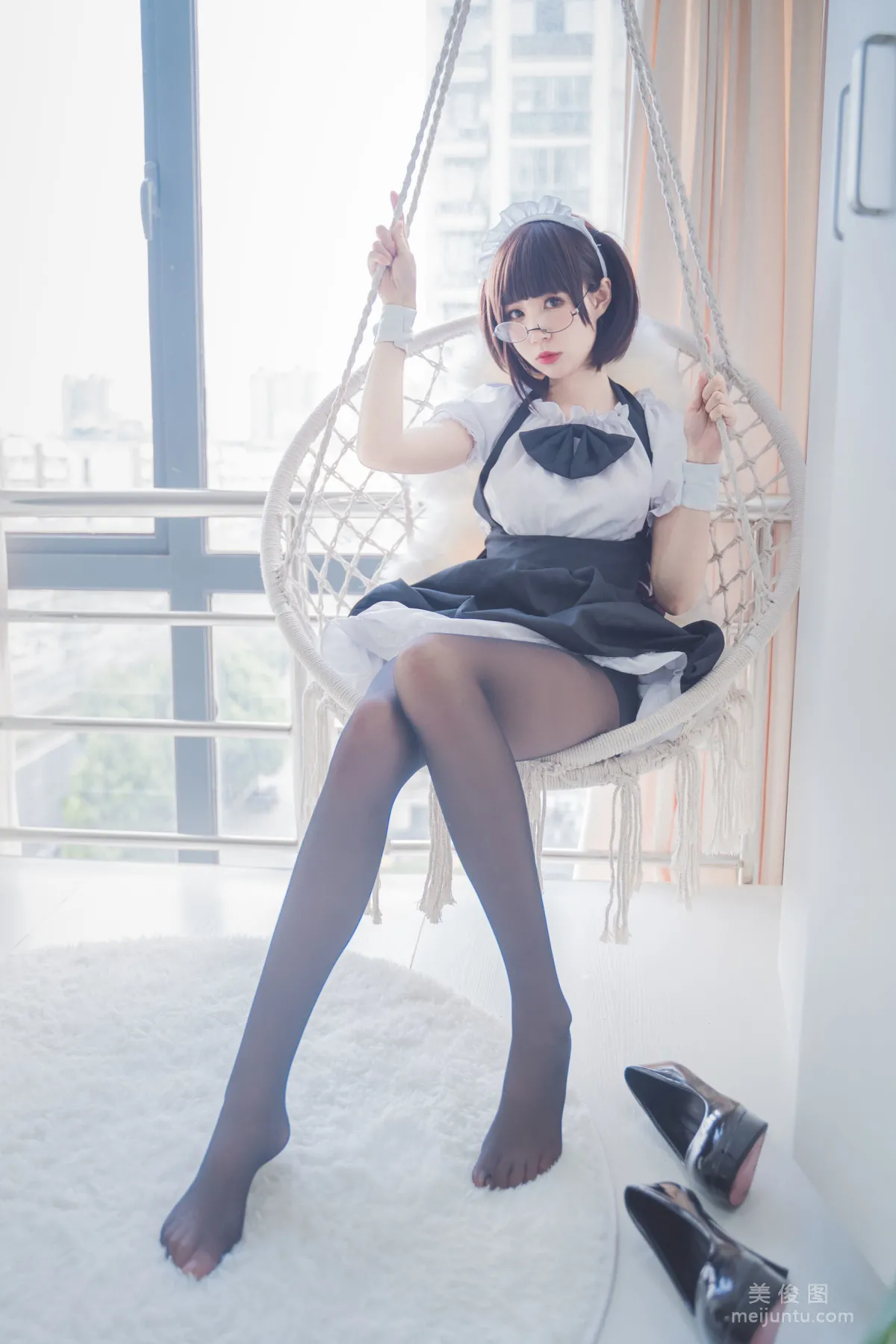 [Web Idols] Xiyuan Sinan Ge, Black Stockings Photo Set photo 25