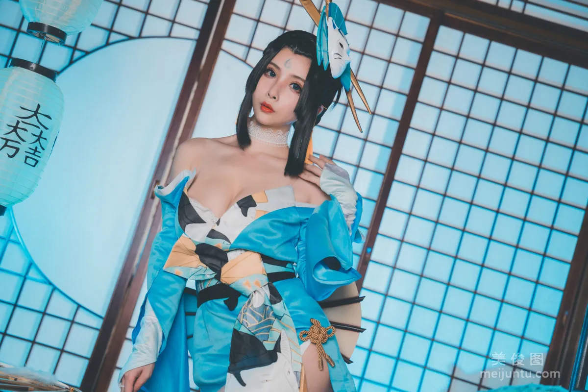 [Web Celebrity COSER] rioko Liang Liangzi - Mai Shiranui Charm Photo Set photo 11