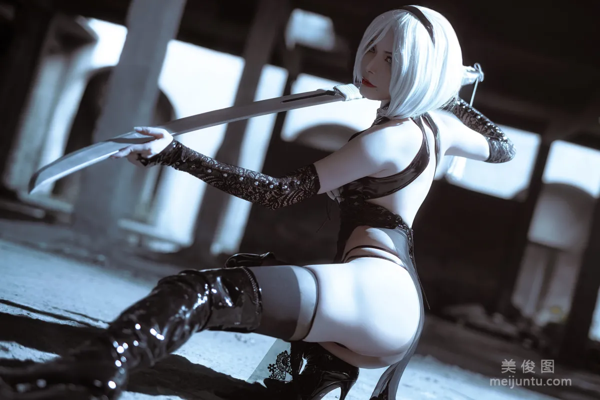 [網紅COSER] 秋和柯基(夏小秋秋秋) - 2B旗袍同人 5