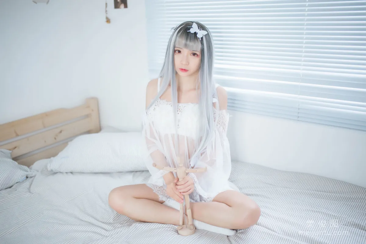 [網紅COSER] 瘋貓ss - 透明白紗 寫真集 16