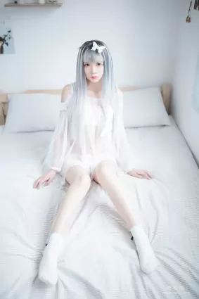 [網紅COSER] 瘋貓ss - 透明白紗 寫真集