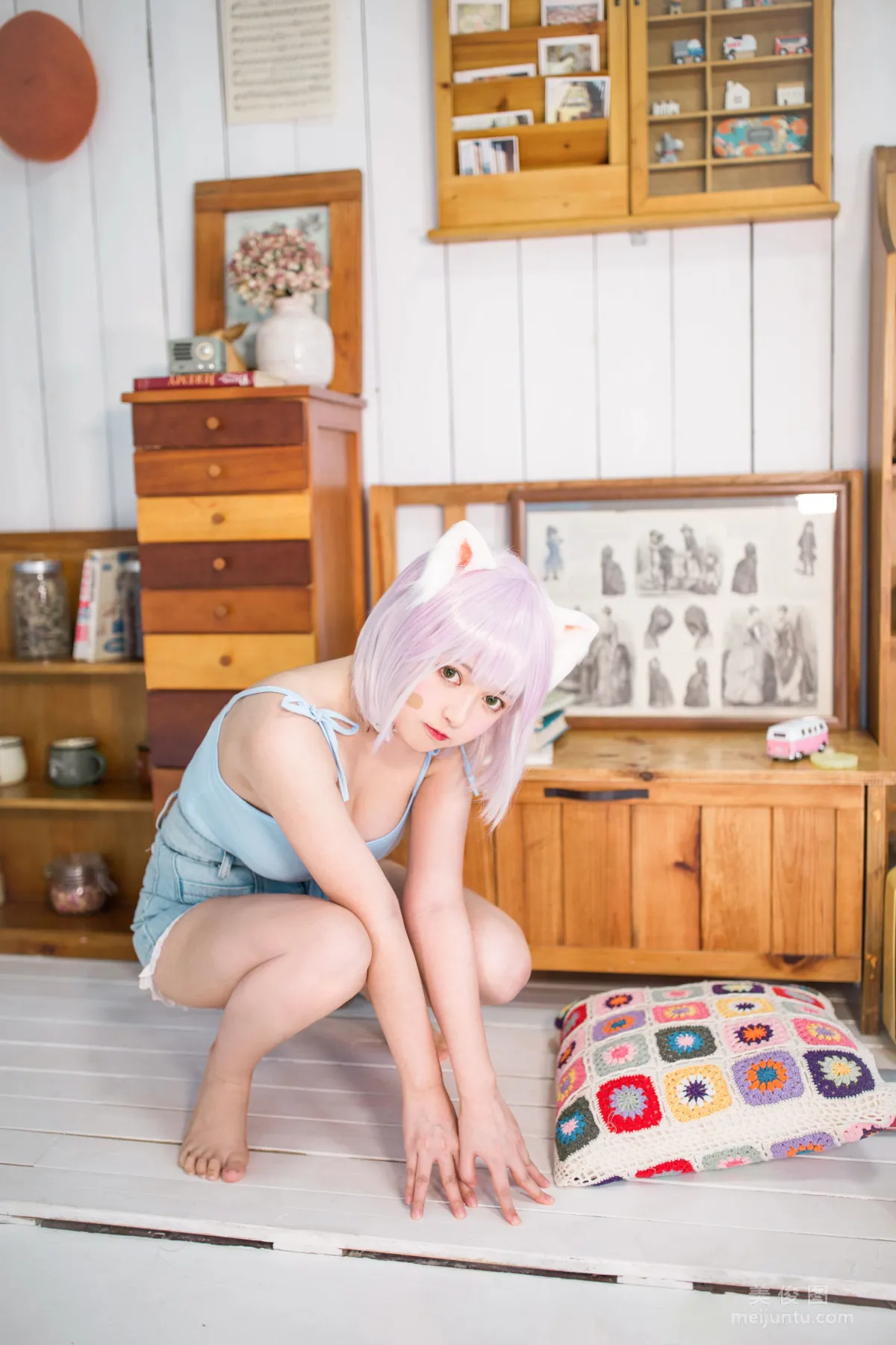 [Web Idols] Heimaomao OvO, Cat Raising Mini Class Photo Set photo 30