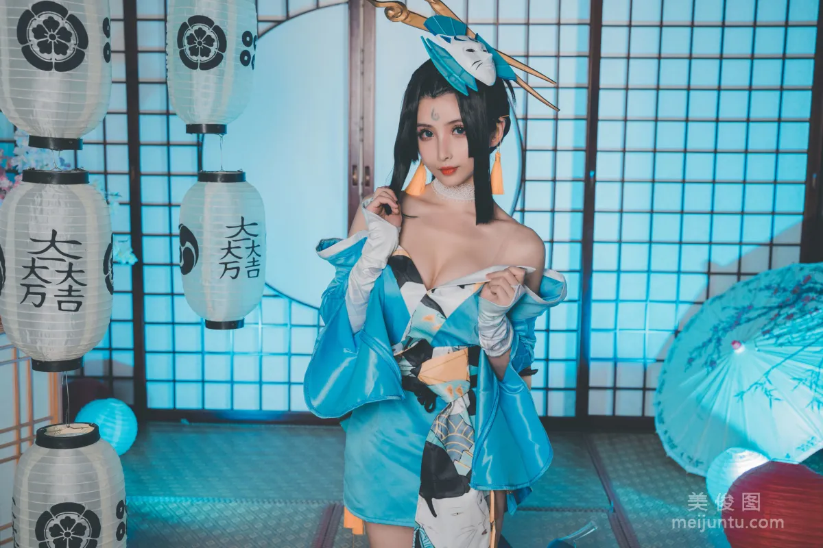 [Web Celebrity COSER] rioko Liang Liangzi - Mai Shiranui Charm Photo Set photo 7