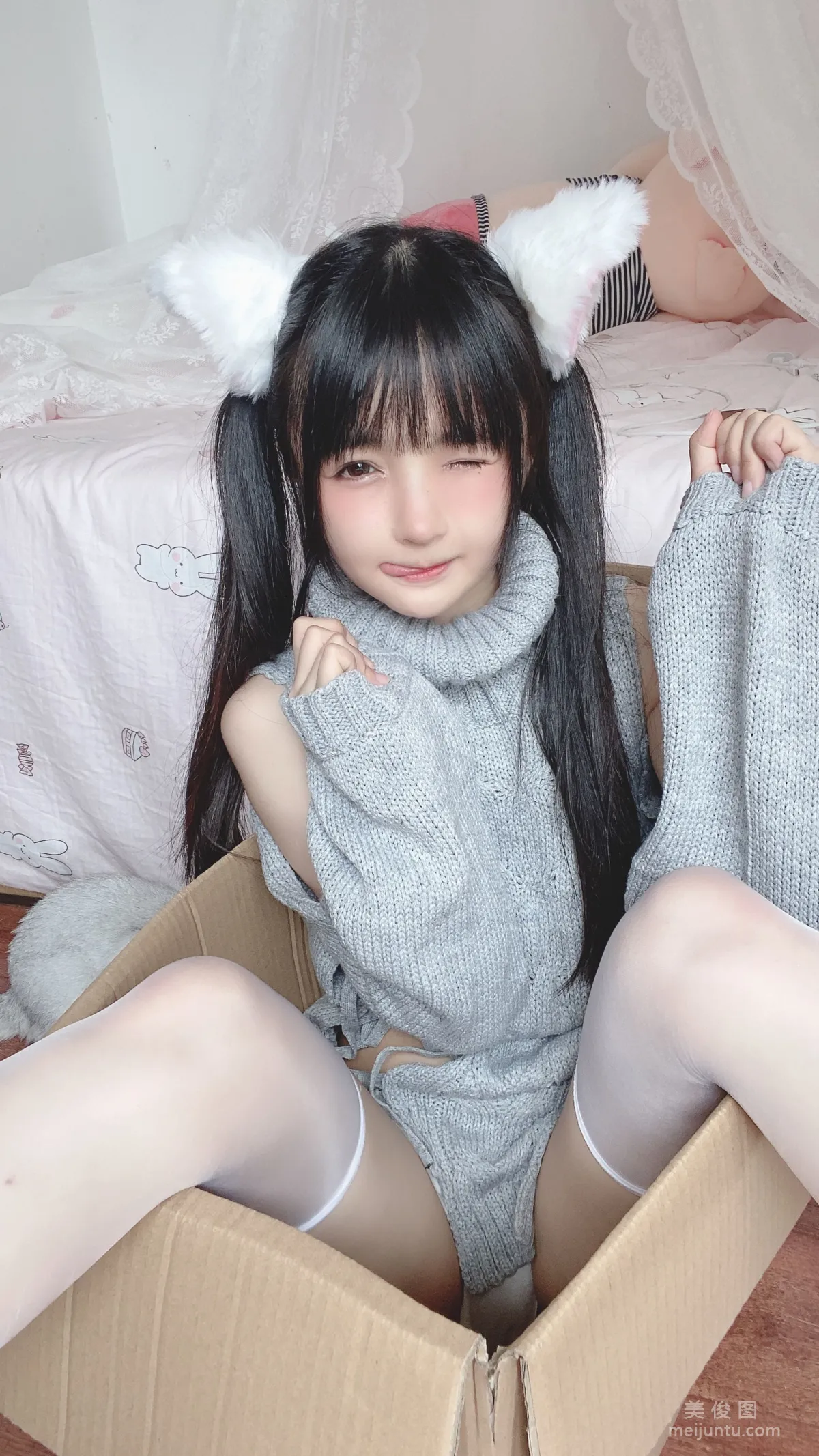 [网红COSER] 桜井宁宁 - 白い猫ちゃん 写真集6