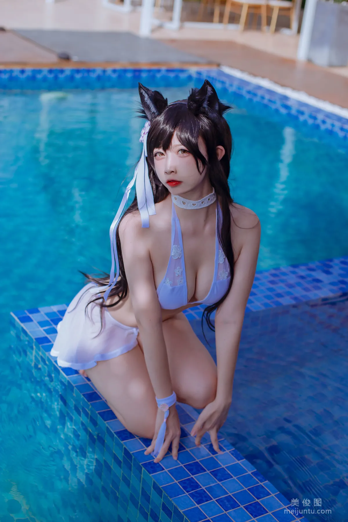 [网红COSER] 二佐Nisa - 犬之眷之碧蓝爱宕 泳装 写真集10