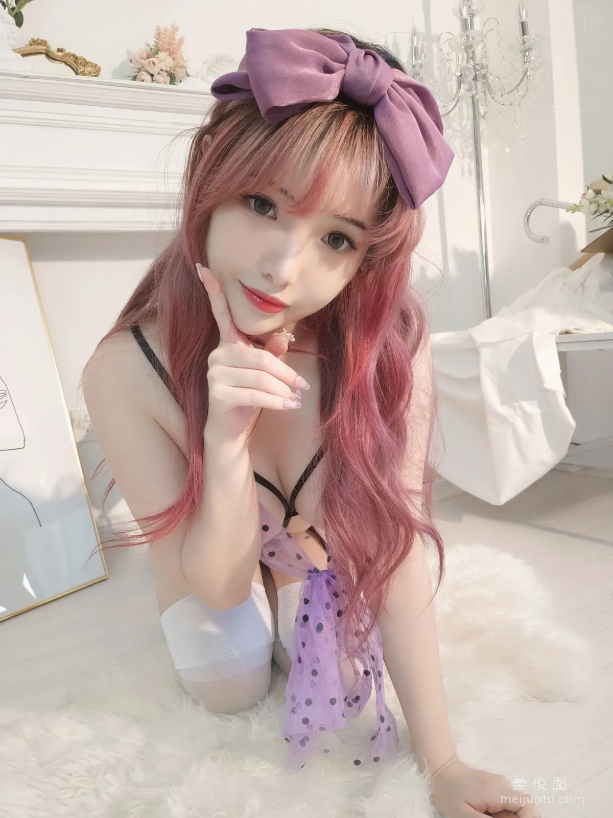 [Web Idols COSER] Wenmei Bujiang Daoli - Purple Butterfly Photo Set photo 22