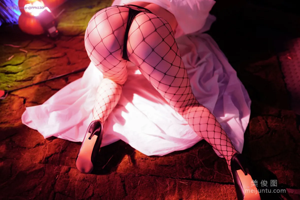 [网红COSER] 皮皮奶可可爱了啦 - 万圣节幽灵 写真集67