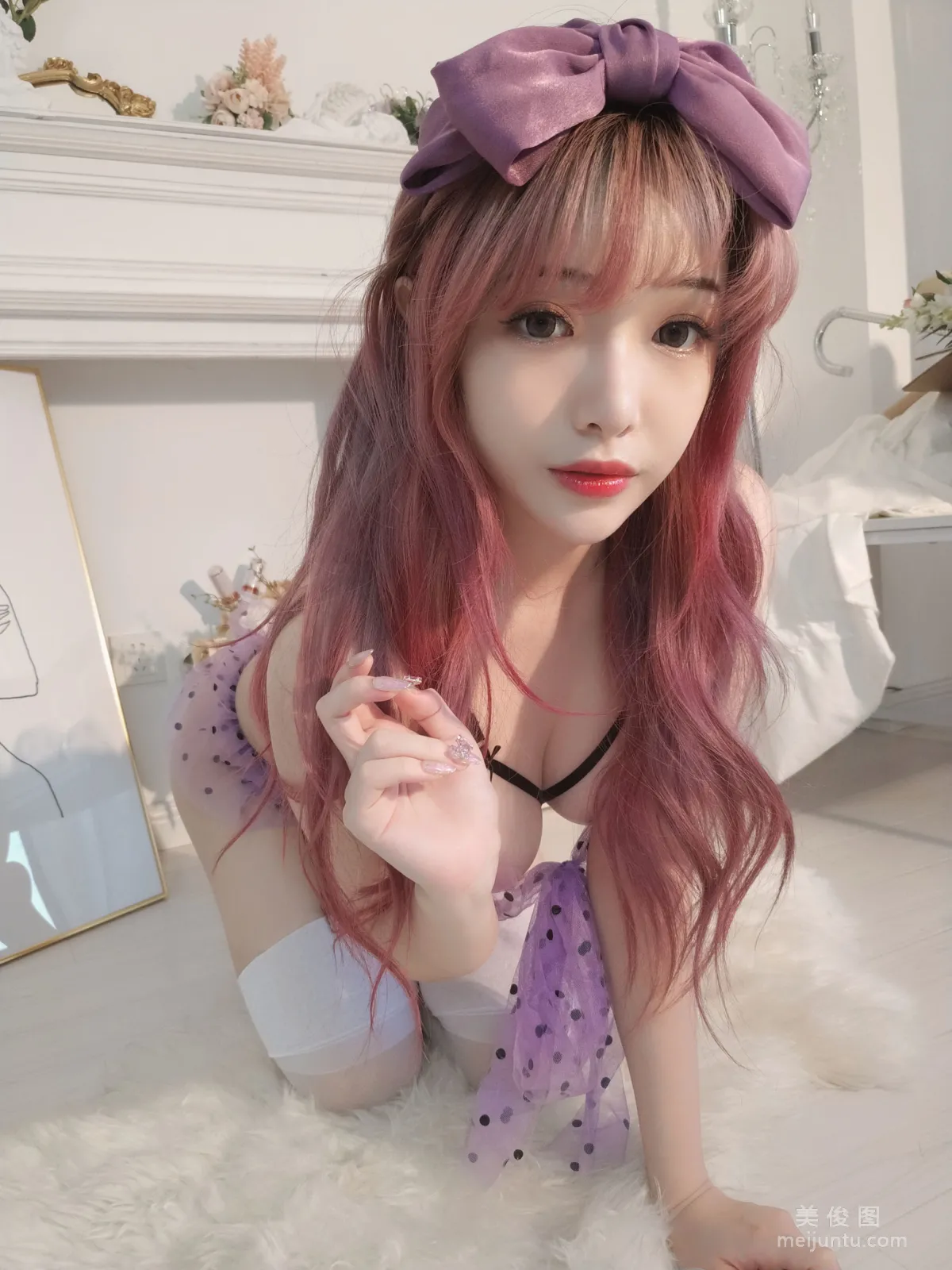 [Web Idols COSER] Wenmei Bujiang Daoli - Purple Butterfly Photo Set photo 16