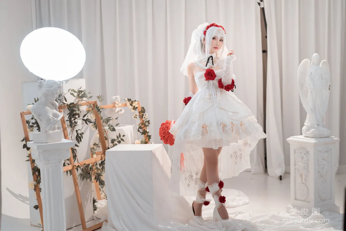 [网红COSER] 面饼仙儿 - 德丽莎婚纱 写真集2