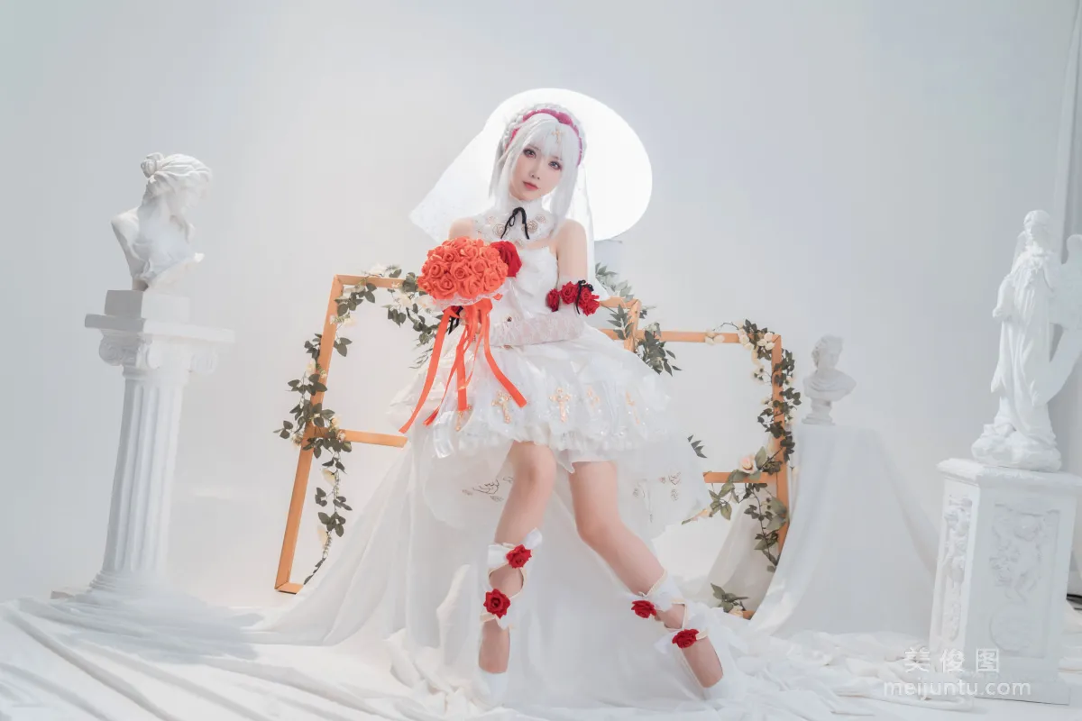 [网红COSER] 面饼仙儿 - 德丽莎婚纱 写真集1