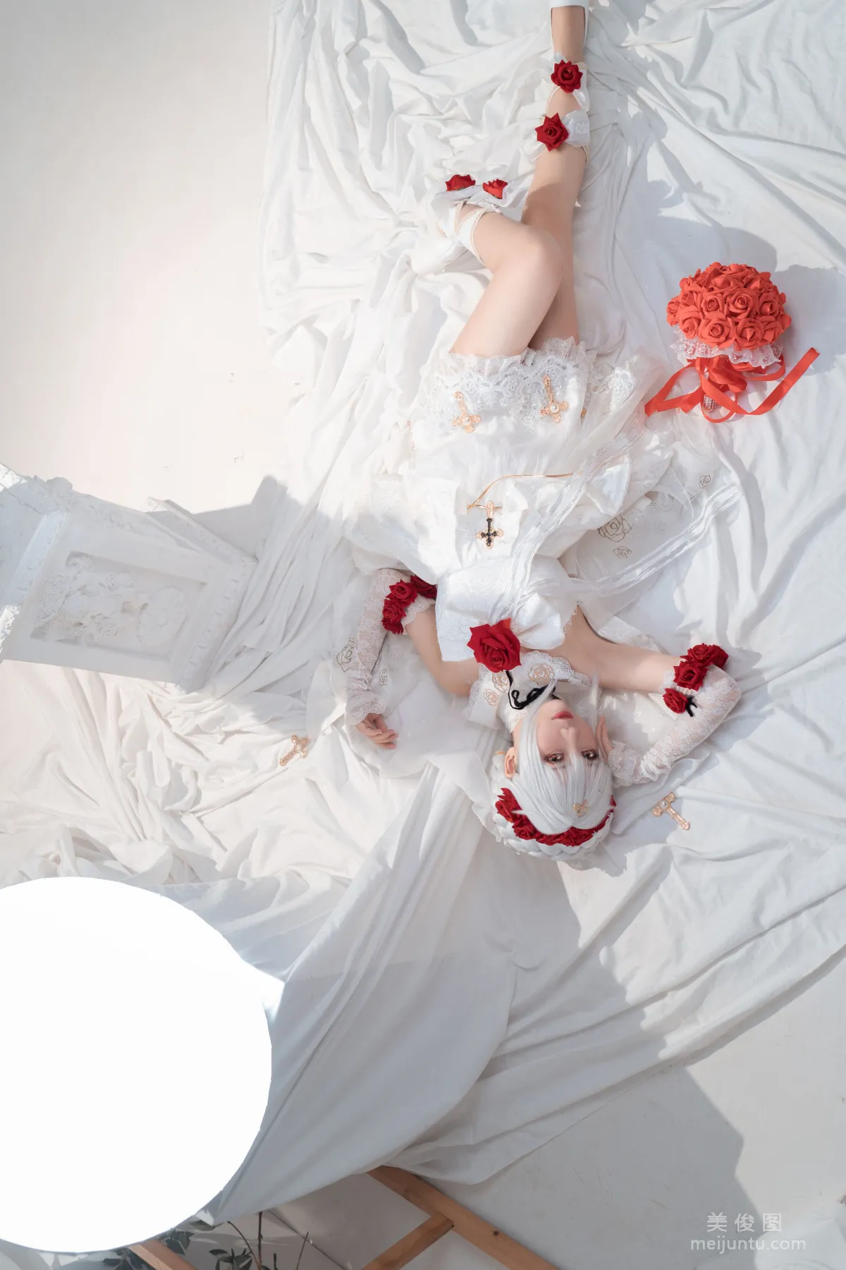 [网红COSER] 面饼仙儿 - 德丽莎婚纱 写真集3