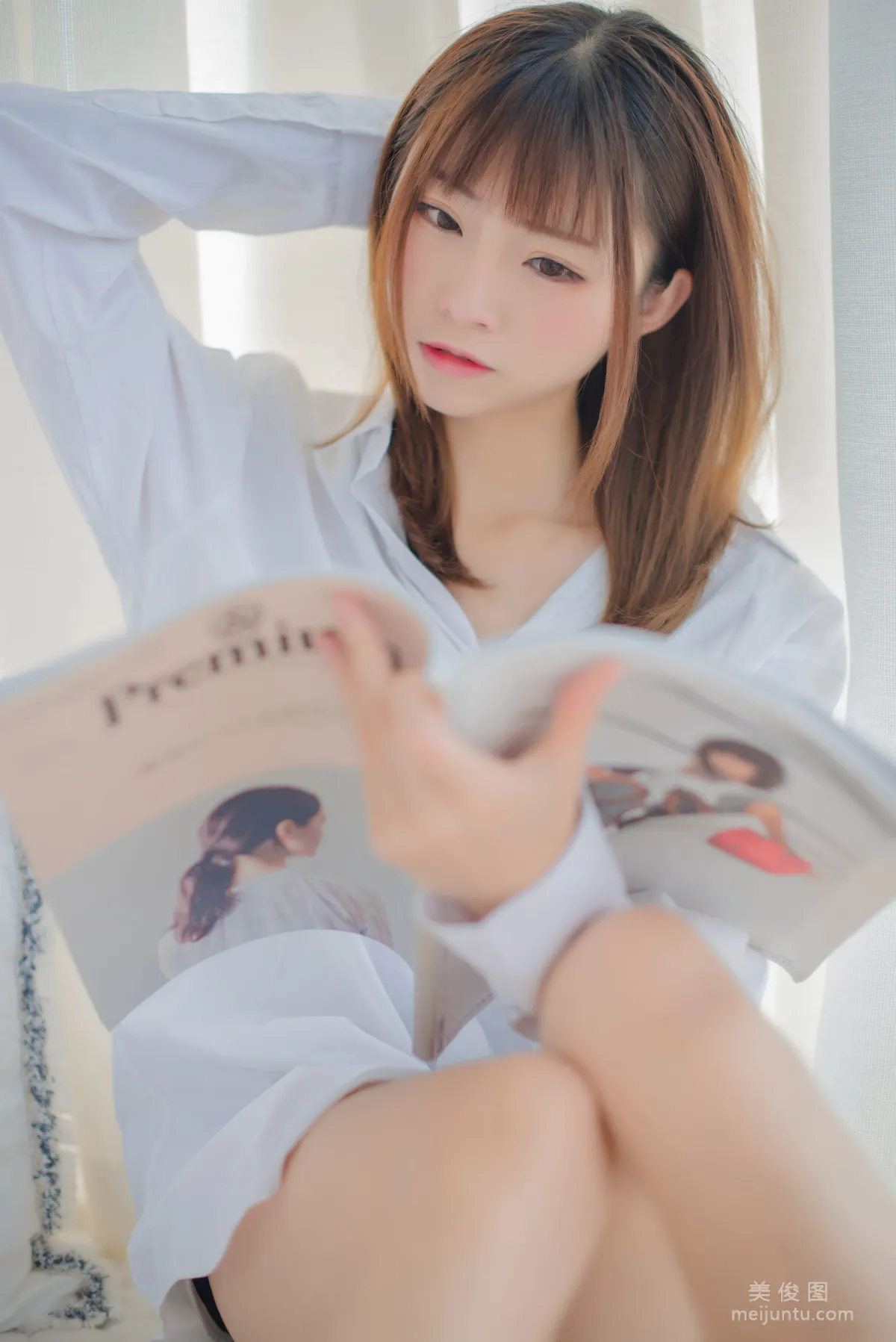 [网红COSER] Kitaro_绮太郎 - 白衬衫 写真集27