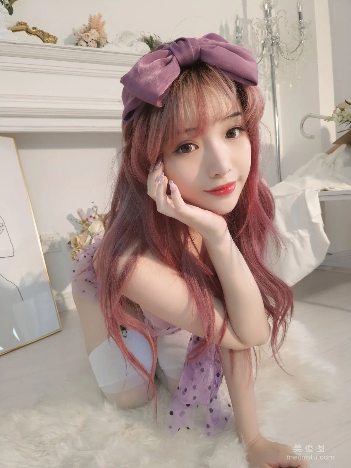 [Web Idols COSER] Wenmei Bujiang Daoli - Purple Butterfly Photo Set photo 17