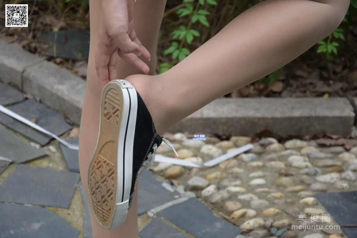 [DaSheng Model Shoot] No.027 Yuan Yuan - Canvas Shoes with Stockings photo 30