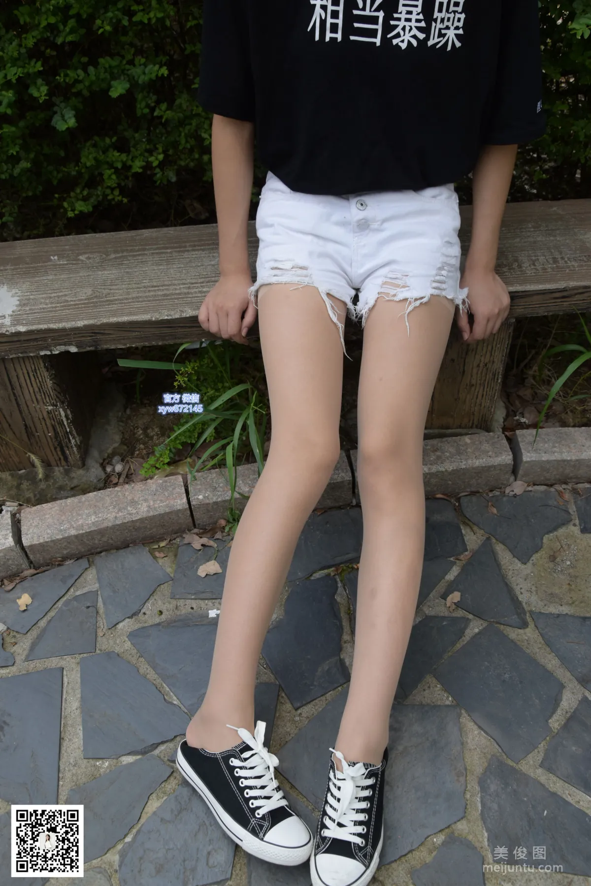 [DaSheng Model Shoot] No.027 Yuan Yuan - Canvas Shoes with Stockings photo 55