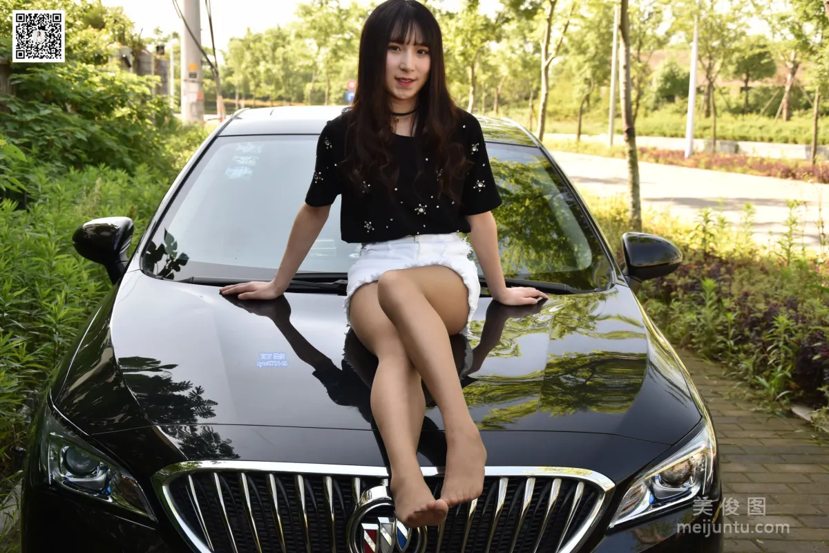 [DaSheng] No.017 Qi Qi - Luxury Car Meets Enchanting Coffee Stockings photo 122
