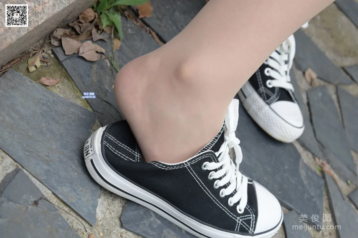 [DaSheng Model Shoot] No.027 Yuan Yuan - Canvas Shoes with Stockings photo 52
