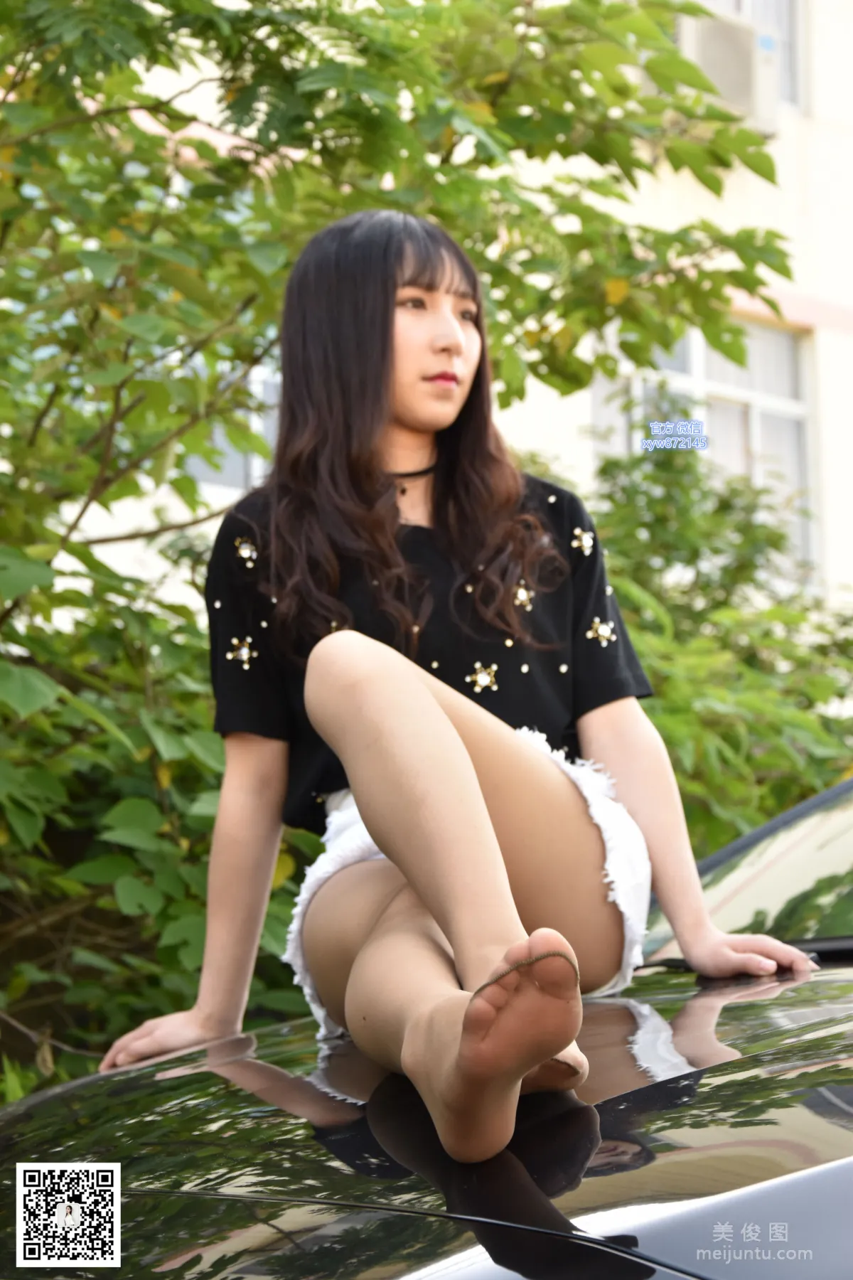 [DaSheng] No.017 Qi Qi - Luxury Car Meets Enchanting Coffee Stockings photo 105