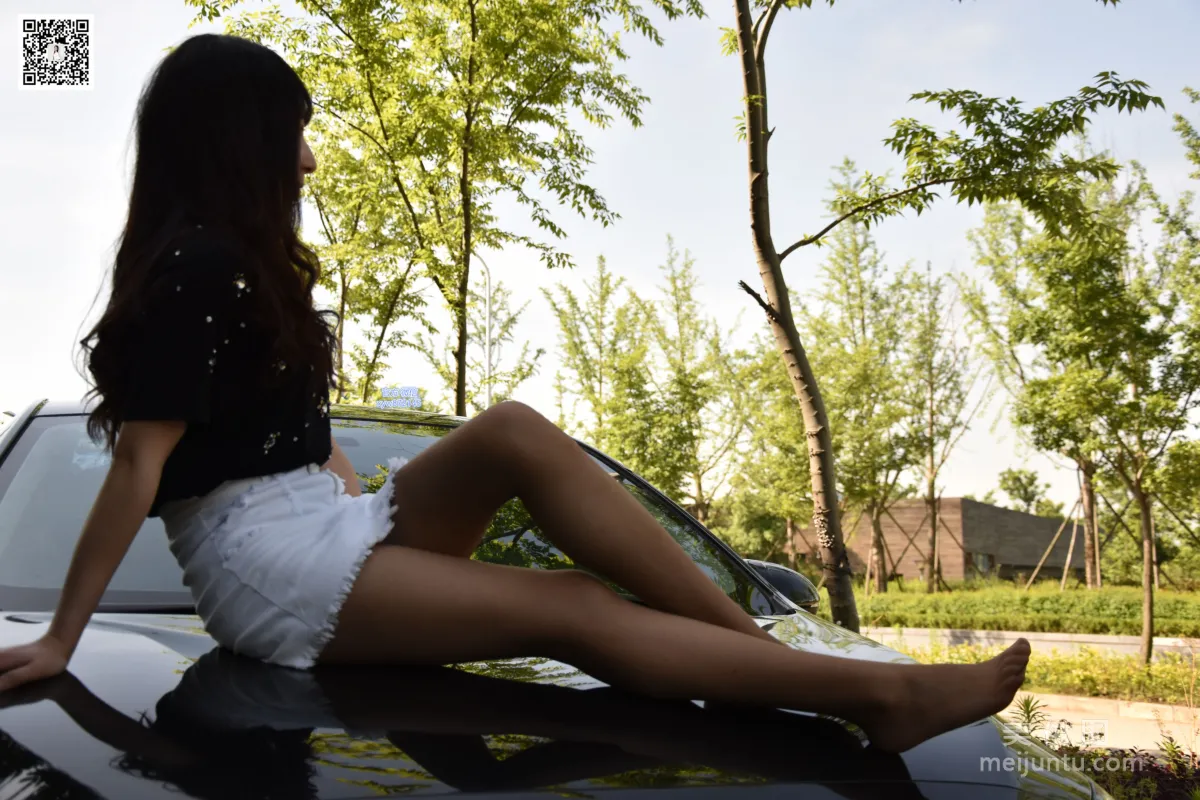 [DaSheng] No.017 Qi Qi - Luxury Car Meets Enchanting Coffee Stockings photo 106