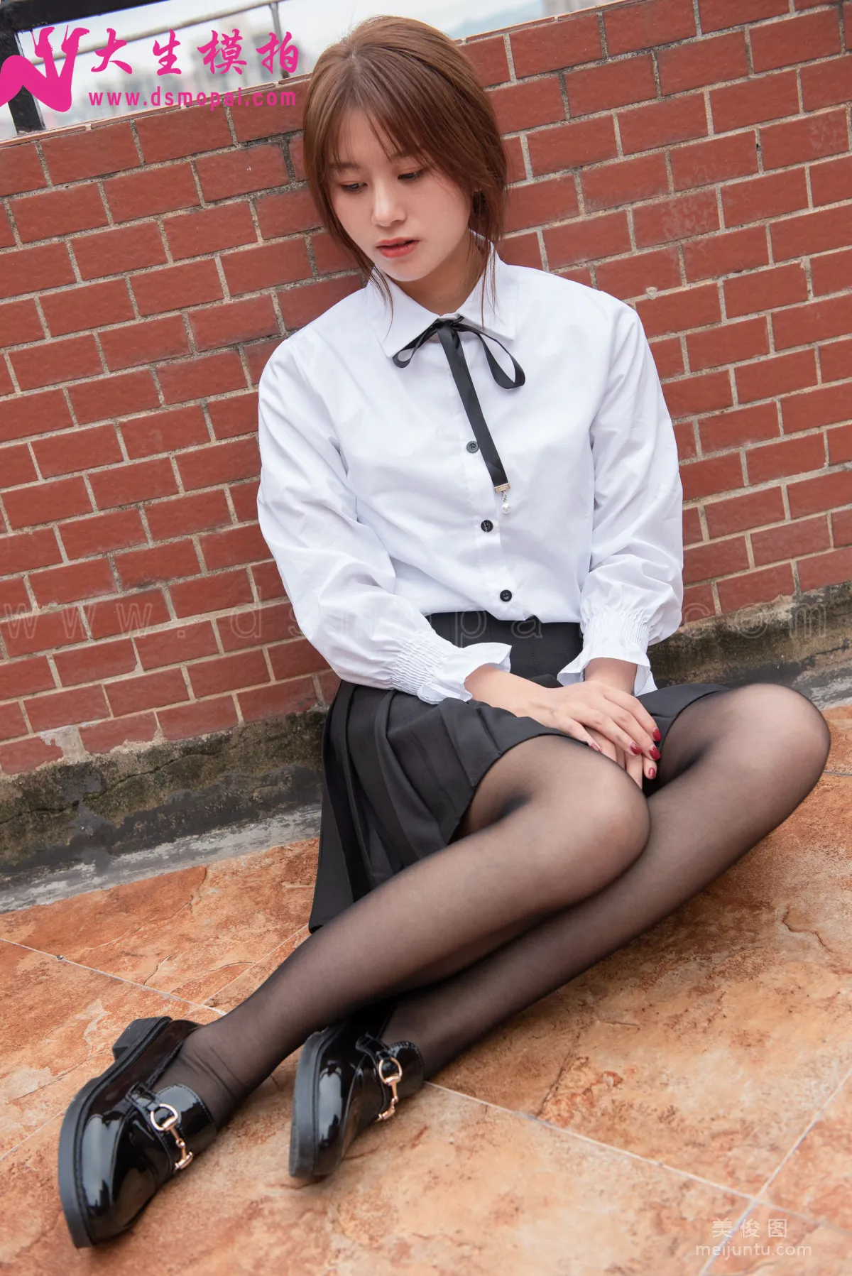 [大生模拍] No.152 小颖 - 学院黑丝10