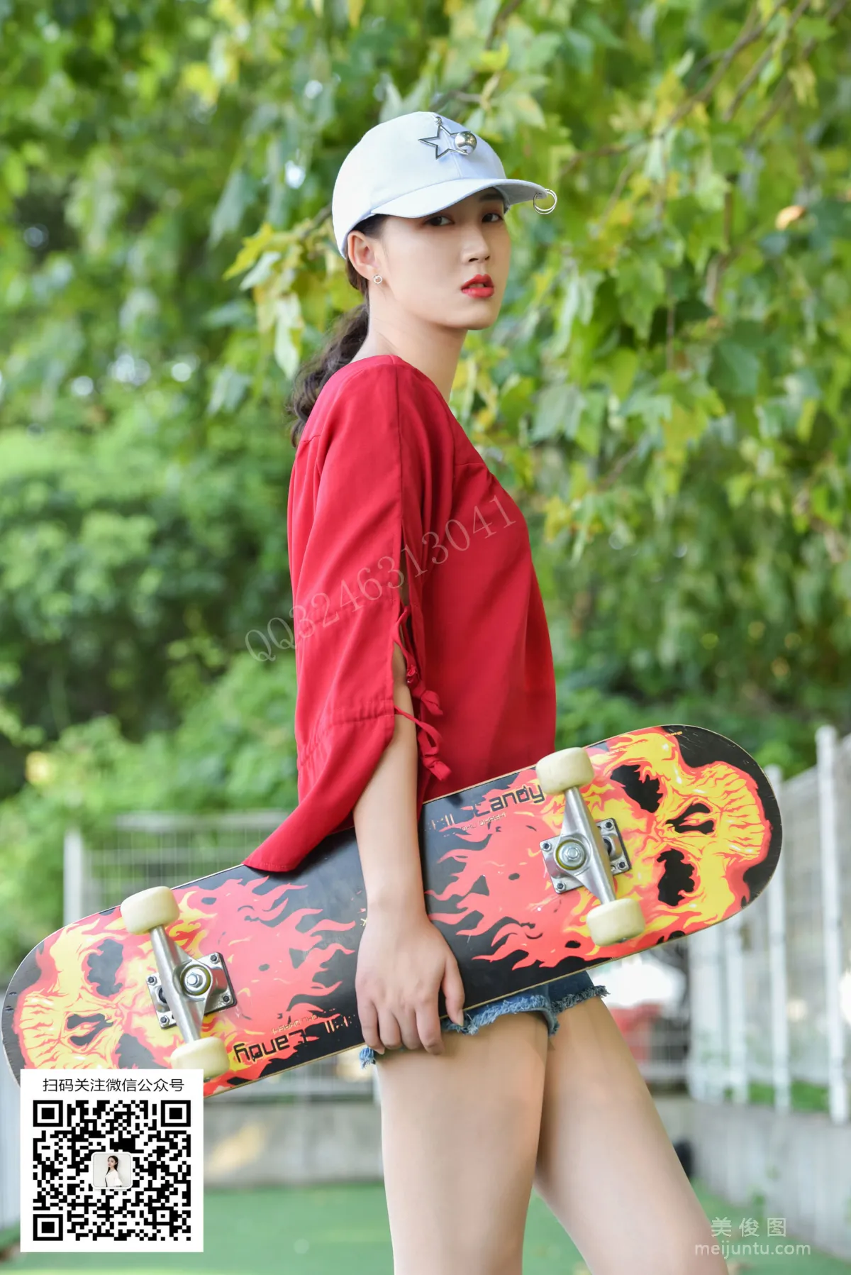 [DaSheng] No.078 Yue Yue, Wearing Stockings to Play on a Skateboard photo 36
