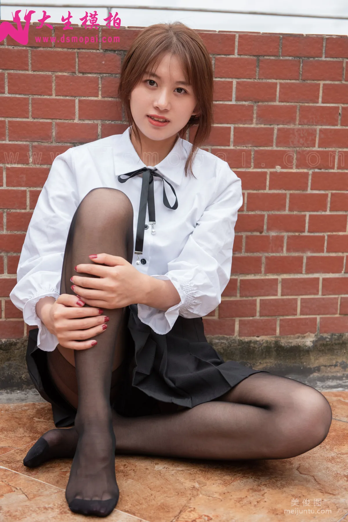 [大生模拍] No.152 小颖 - 学院黑丝16