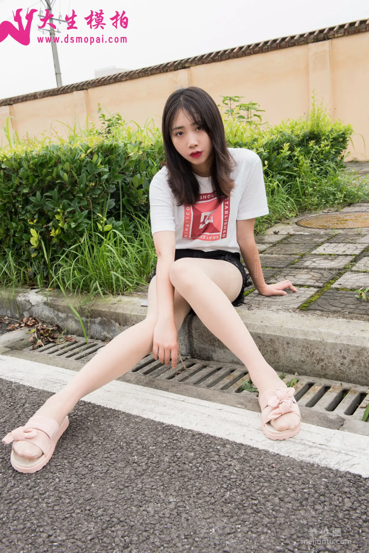 [大生模拍] No.136 珠珠 - 压马路的肉丝腿13