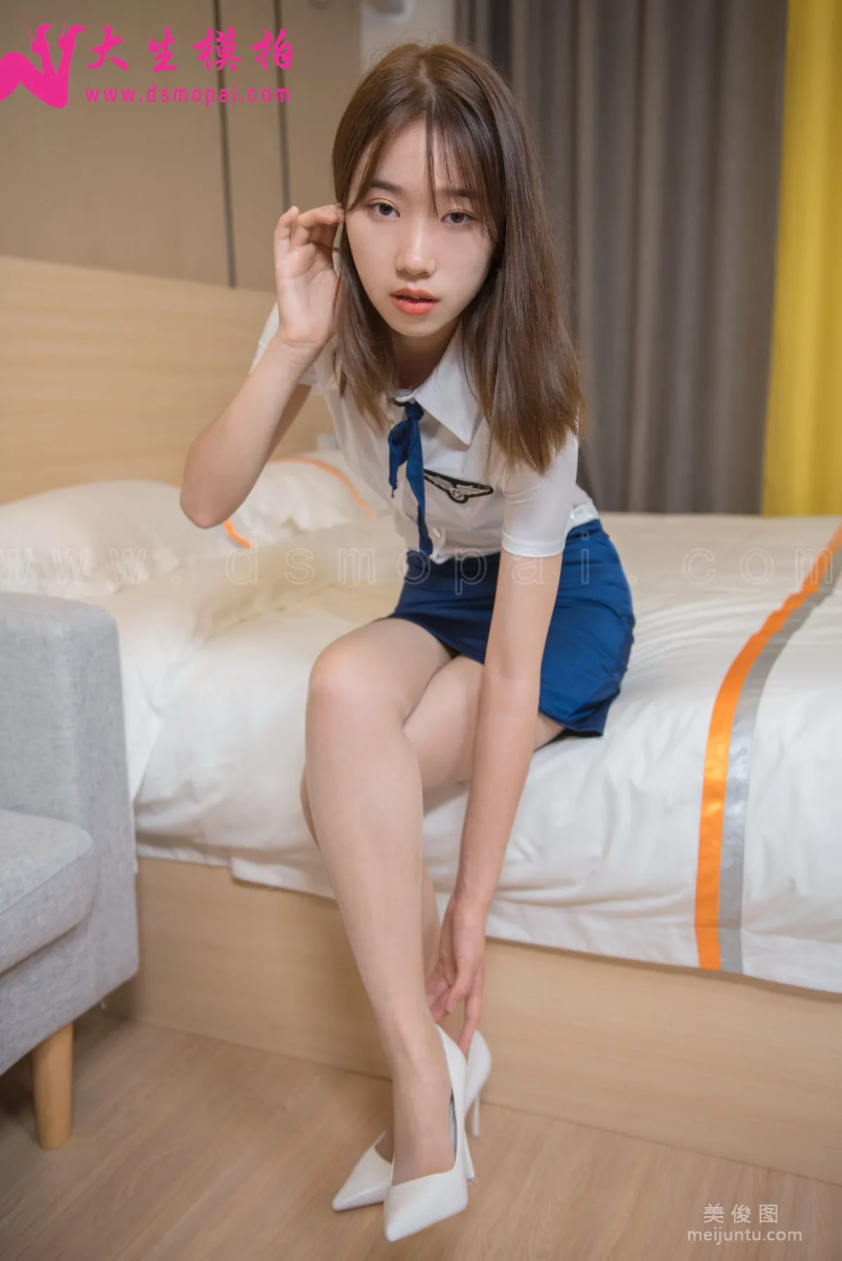 [DaSheng] No.128 Xiao Lu - Sheer Stockings Little Stewardess photo 49