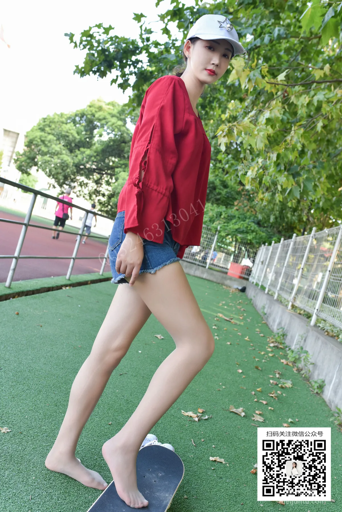 [DaSheng] No.078 Yue Yue, Wearing Stockings to Play on a Skateboard photo 34