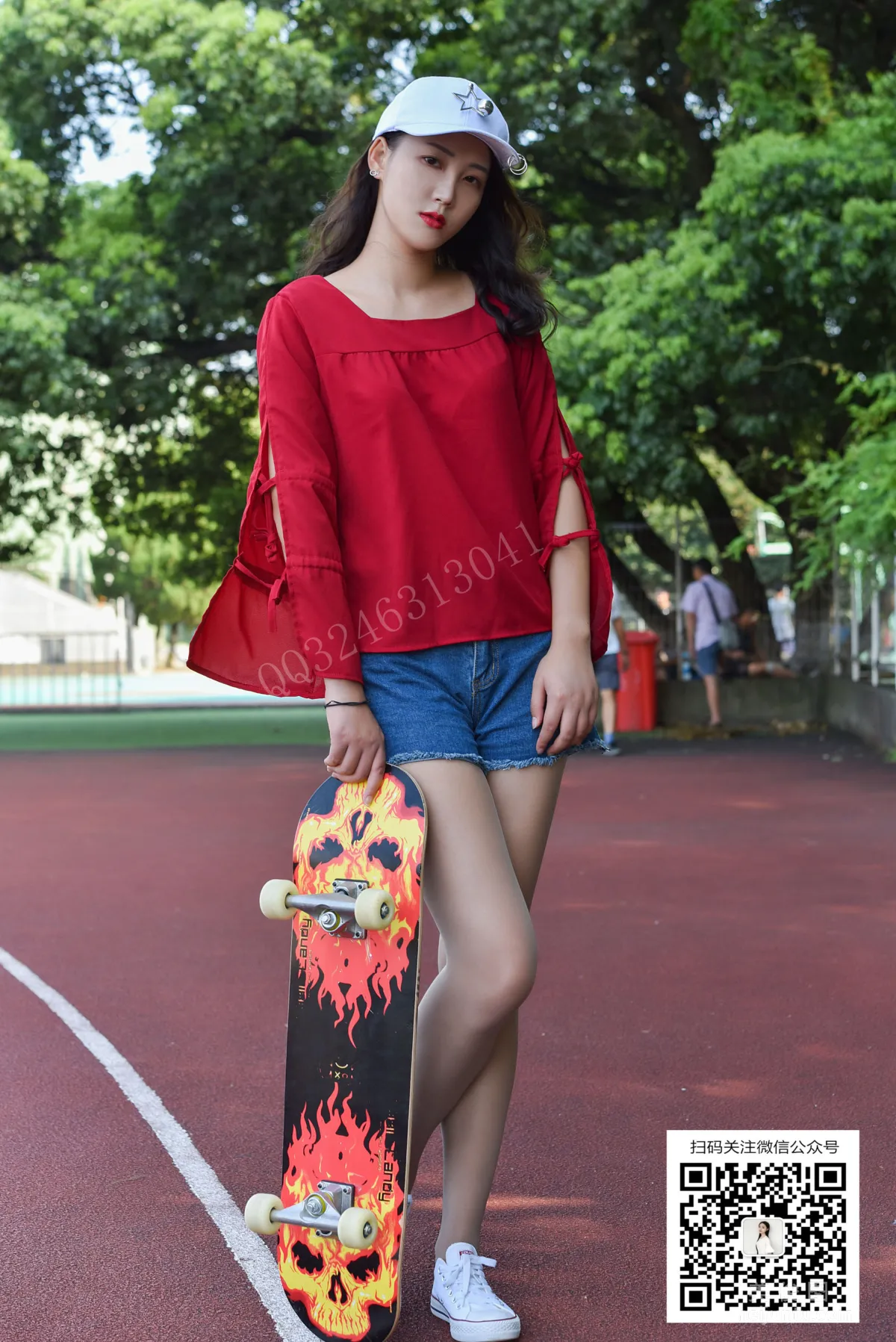 [DaSheng] No.078 Yue Yue, Wearing Stockings to Play on a Skateboard photo 4