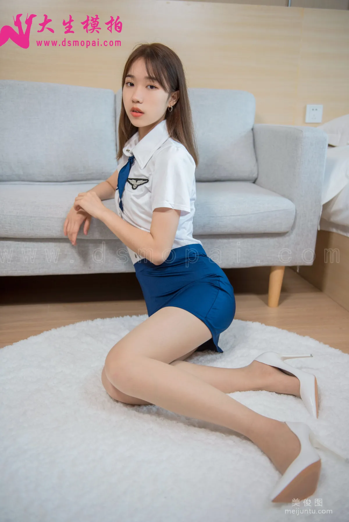 [DaSheng] No.128 Xiao Lu - Sheer Stockings Little Stewardess photo 4
