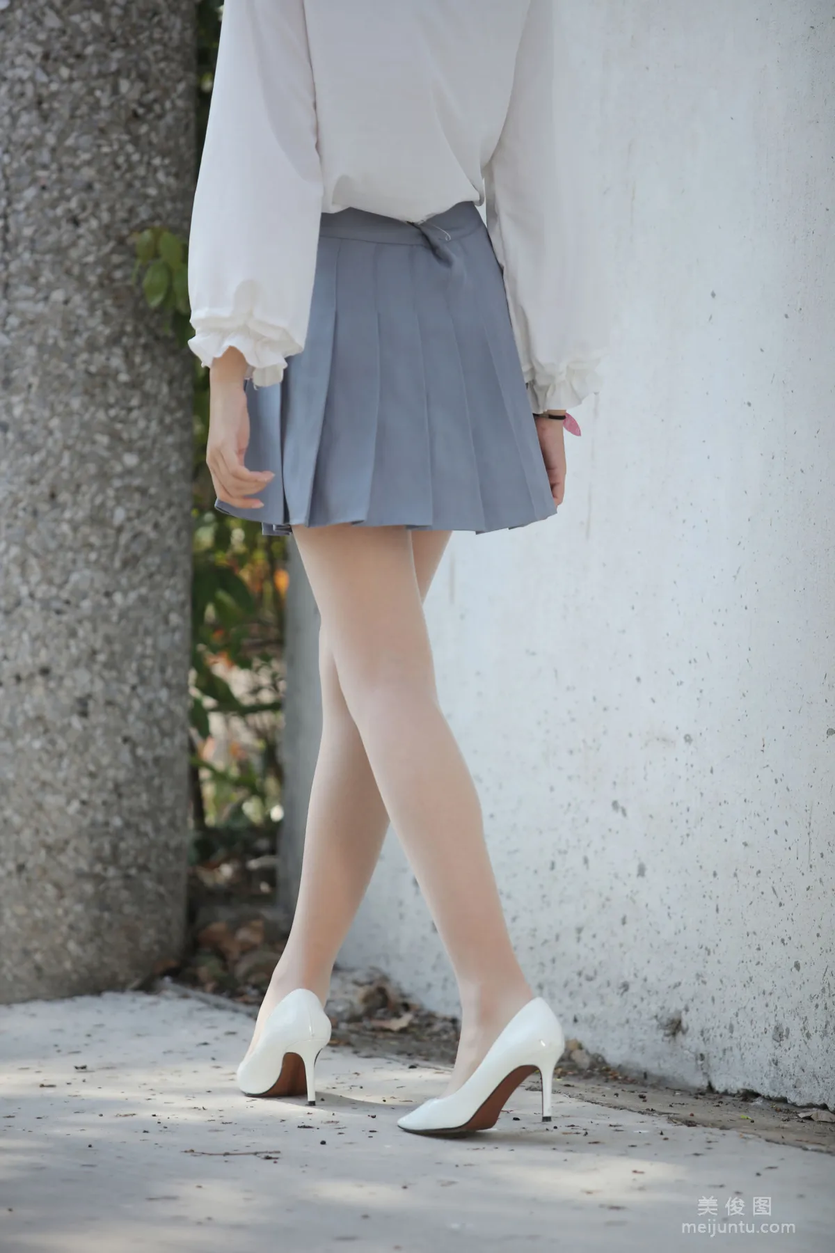 [Naisi] NO.072 Xiao Chengzi - Ponytail and White Pleated Skirt photo 25