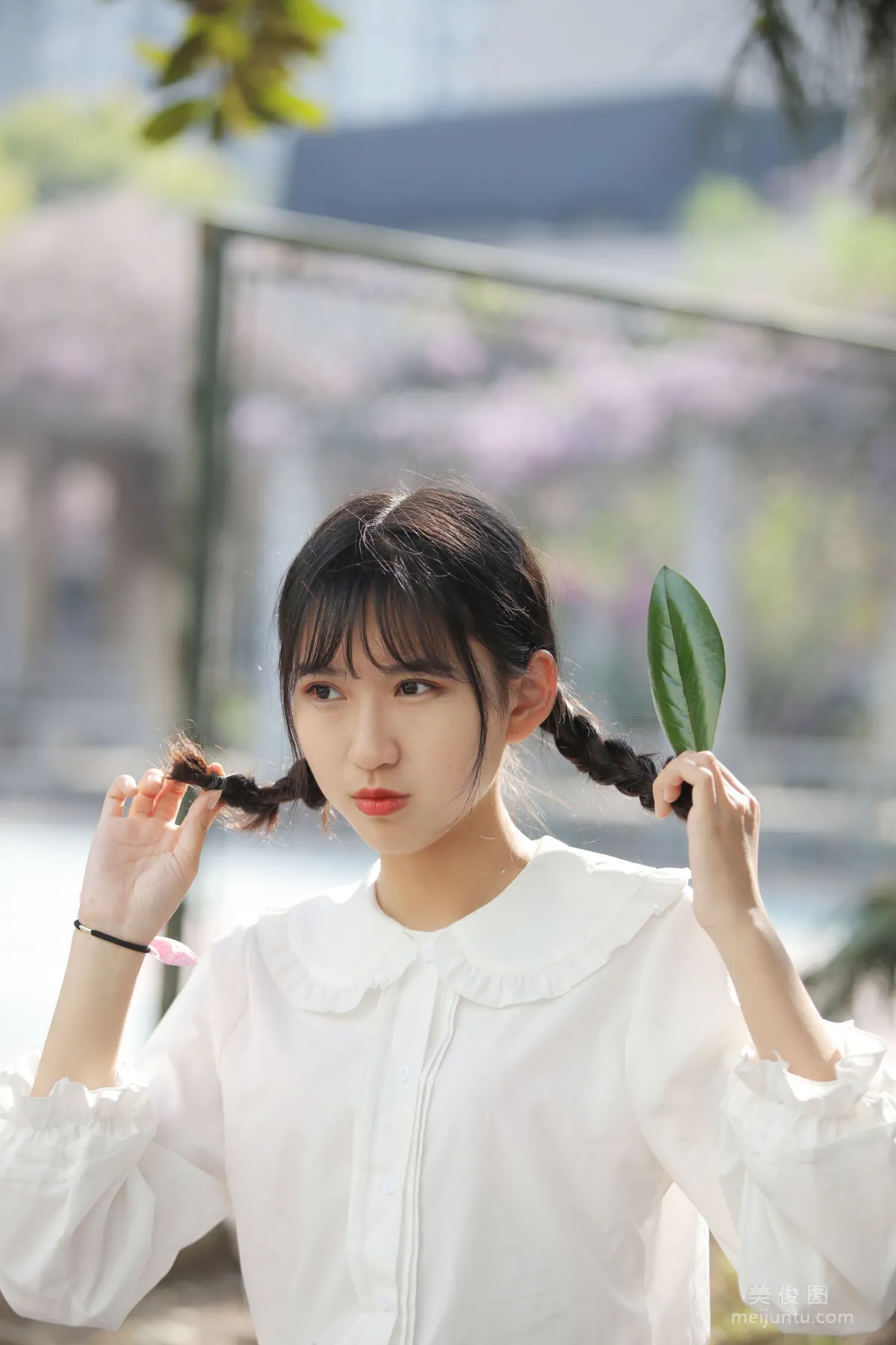 [Naisi] NO.072 Xiao Chengzi - Ponytail and White Pleated Skirt photo 30