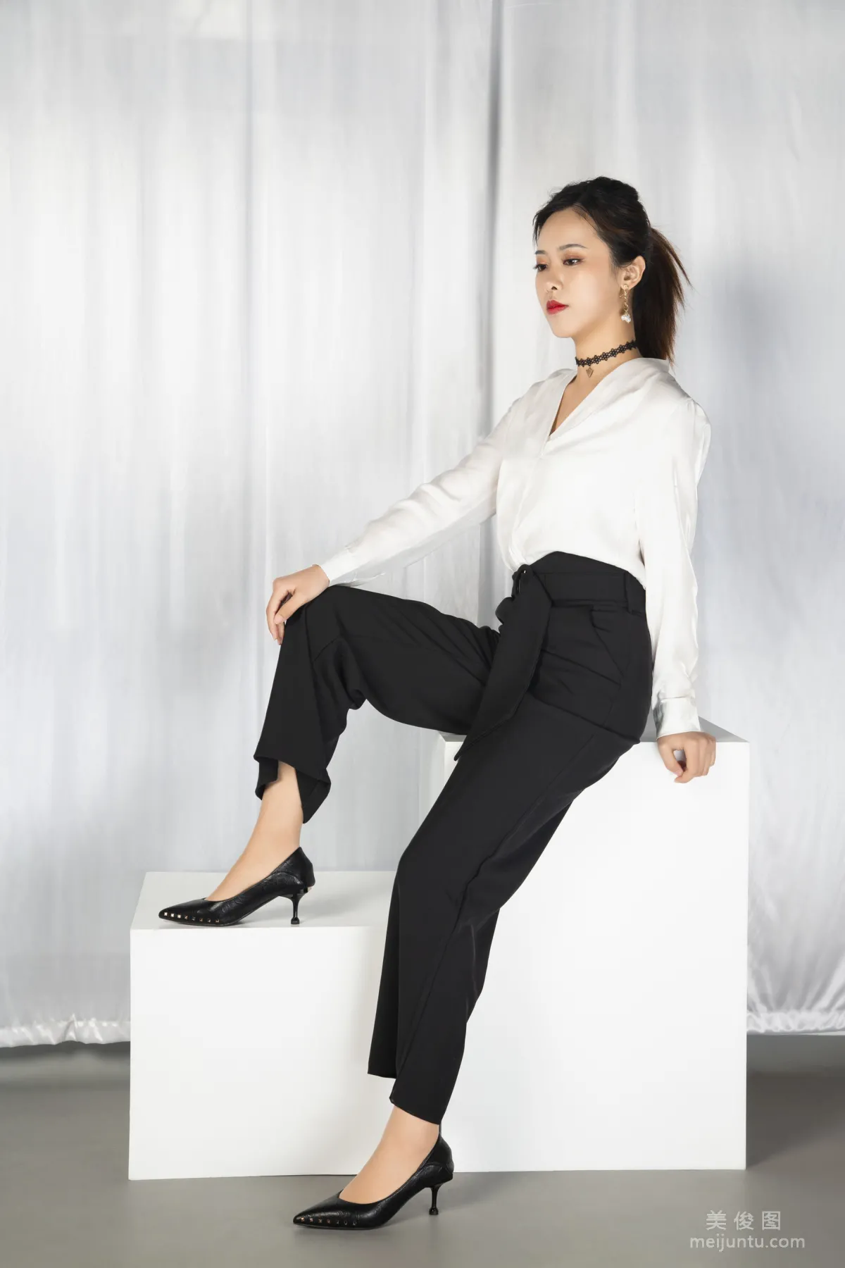 [Naisi] NO.033 Chen Jing, Wide-Leg Pants and Small Leather Shoes, Today's OL Commute photo 19