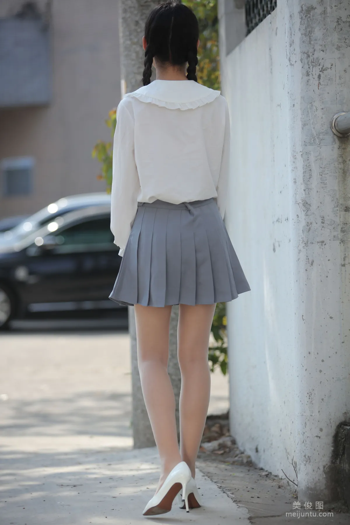 [Naisi] NO.072 Xiao Chengzi - Ponytail and White Pleated Skirt photo 22