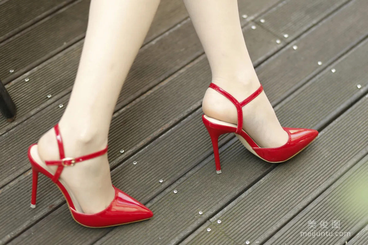 [Naisi] NO.070 Xiao Min - Pointed-Toe Red Flats photo 2