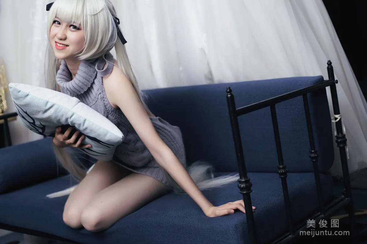 [Naisi] NO.120 Mo Liang, White-Haired Ink Girl Flashing in the Fitting Room photo 29