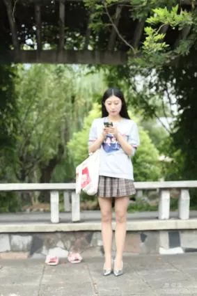 [奈絲] NO.147 翼甯 - 長腿石凳上的軟妹